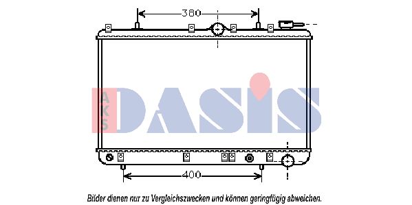 AKS DASIS Радиатор, охлаждение двигателя 560060N